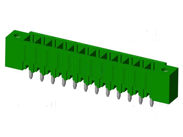 Connector: ontkoppelbare terminal strip; contact; mannelijk Connector: ontkoppelbare terminal strip; contact; mannelijk